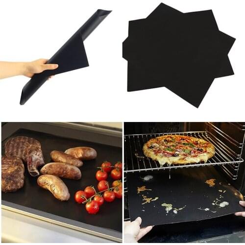 2/4Pcs Non-stick BBQ Grill Mat Baking Mat Cooking Grilling Sheet Heat Resistance Easily Cleaned Kitchen Tools 40 x 33cm