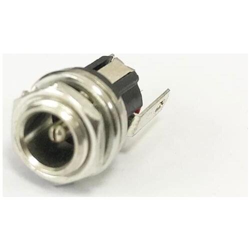 5pcs DC5.5 female socket 5.5x2.1mm DC power supply seat screw mounting copper NEW for wifi antenna