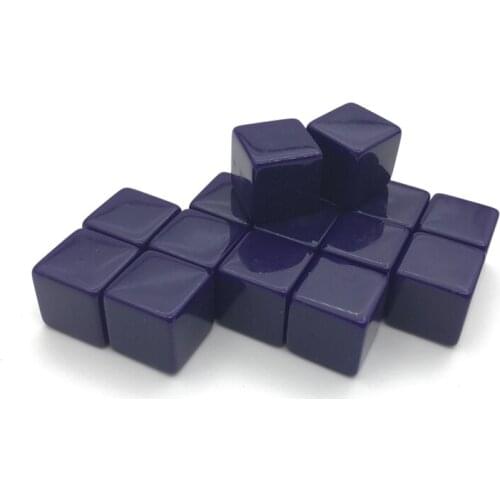 50Pcs High-quality 16mm Blank Dice Acrylic Purple Blank Dice Standard Cube DIY and Carving Children Teaching Supplies
