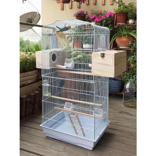 Large luxury parrot cage Xuanfeng peony Bayi breeding cage tiger skin bird cage large villa large size