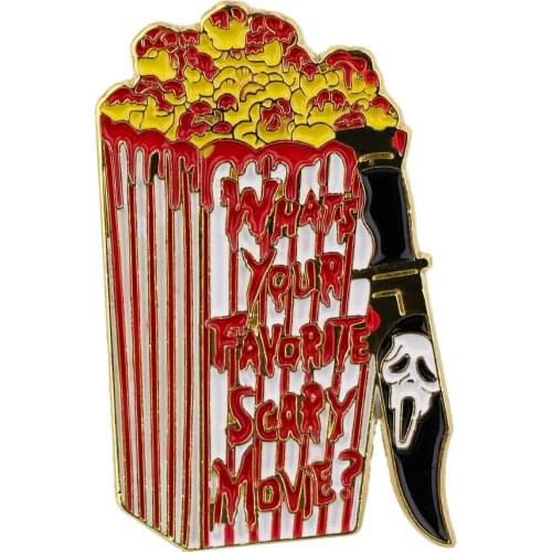 DB613 Horror Movie Scream Badges on Backpack Brooches Badges for Clothing Badges Enamel Pins for Backpacks Clothing Lapel Pin