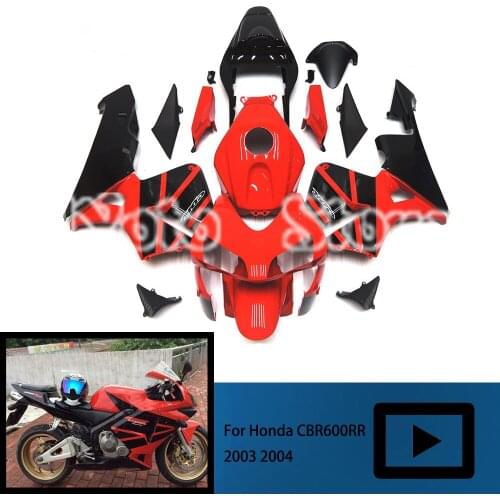 Advanced suitable for Honda CBR600RR 03 04 Motorcycle Spliced Color Body ABS Injection Fairing Kit 2003 2004 Shell