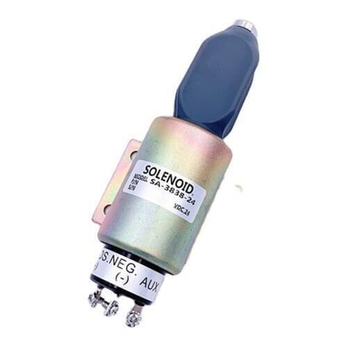 Excavator engine parts SA-3838-12 SA-3838-24 2003-24E7U1B1S2A 2001-24E2U1B1S1A 2370-24ESU1B5S stop solenoid