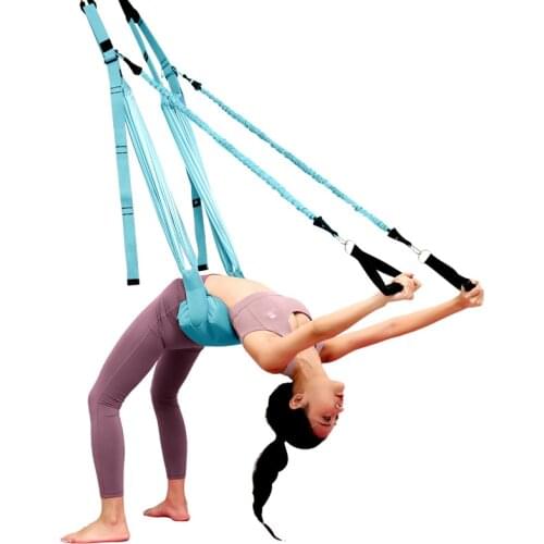 Yoga With A Word Horse Aerial Open Hip Leg Press Stretch Rope Home Fitness Handstand Lower Waist Tension Trainer Gym Equipment
