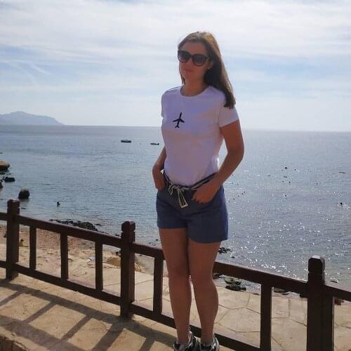 Airplane Print Graphic Tees Women Travel Casual Aesthetic Vintage Summer Camisetas Female T-shirt White Tops Hipster Tumblr New