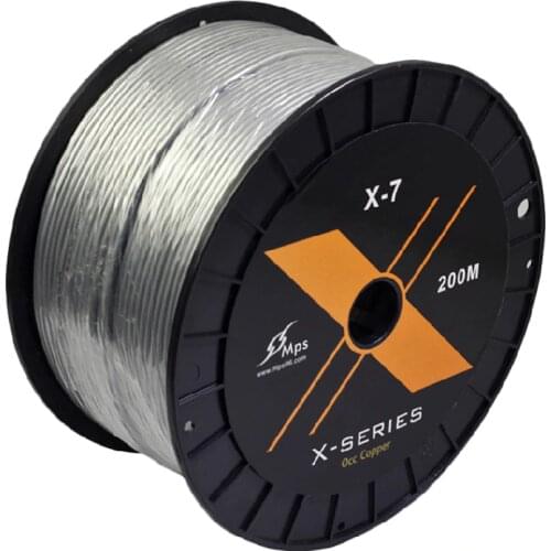 HiFi MPS X-7 99.9997%OCC headphone cable DIY earphone wire audio cable wire RCA 3.5mm 2.5 XLR audio cable