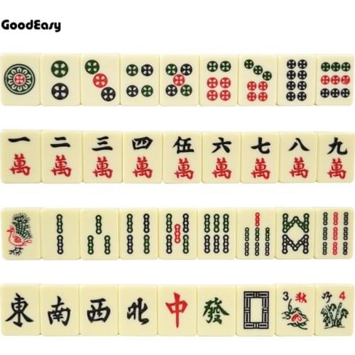 Hot Sell 30mm Traveling Mahjong set with Canvas Bag Mahjong Games Home Games Chinese Funny Family Table Board Game