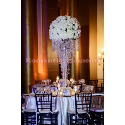 Crystal Table Centerpieces Flower Stand Wedding Decoration 100cm Tall