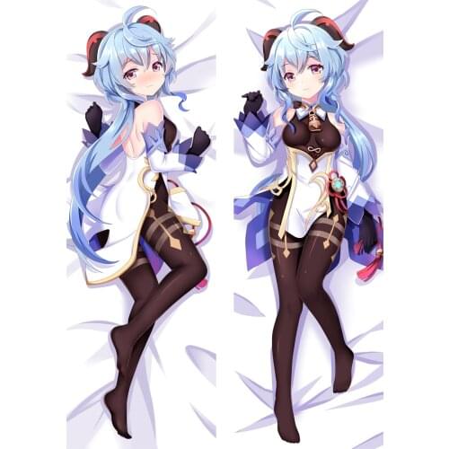 Game Genshin Impact Project Ganyu Pillow Case Cosplay Kawaii Cartoon Prop Costume Accessories