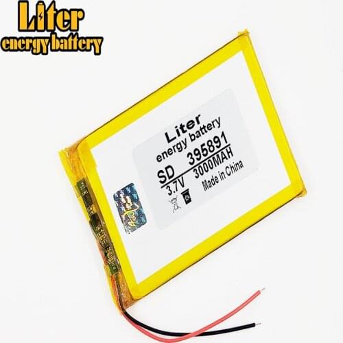 395891 3.7V 3000mAh Lithium polymer Battery with Protection Board For Tablet PC U25GT 7 inch 8 inch