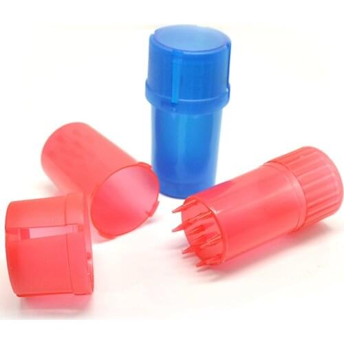 3-IN-1 Herb Grinder Stash Jar Storage System with Smell Proof Container Air& Water Tight Red/ Orange/ White/ Blue/ Green/ Black
