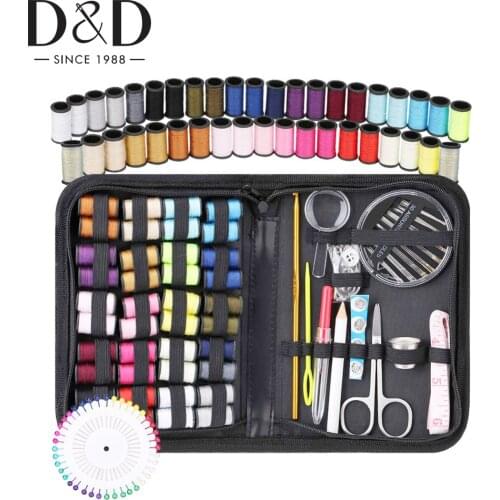 128pcs Multi-functional Sewing Box Kit Travelling Stitching Needle Thread Storage Bag Embroidery Craft Sewing Kits Mom Gifts