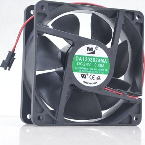 Wholesale: 12cm 24V 0.40A 12038 DA1203824MA two-wire frequency converter industrial control fan