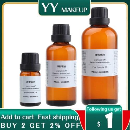 Wholesale retail capsicum Pepper chili essentail oil 10ml/50ml/100ml skin care massage oil health