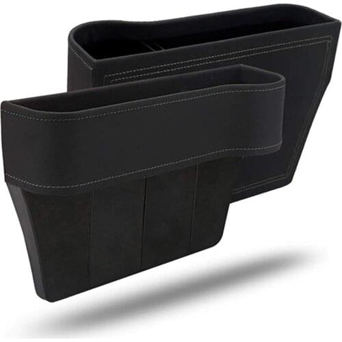 Car Seat Gap Slit Pocket Catcher Organizer PU Leather Storage Box Phone Bottle Cups Holder Auto Car Accessories interior
