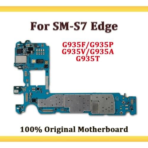 Original Unlocked For Samsung Galaxy S7 Edge Motherboard,For G935F/G935P/G935V/G935A/G935T/G935W8 Mainboard LogicBoard With Chip