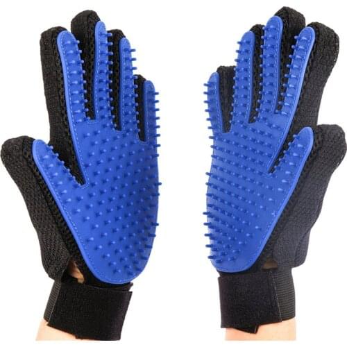 Fashion Rubber Pet Bath Brush Environmental Protection Silicone Glove for Pet Massage Pet Grooming Glove Dogs Cats Pet supplies