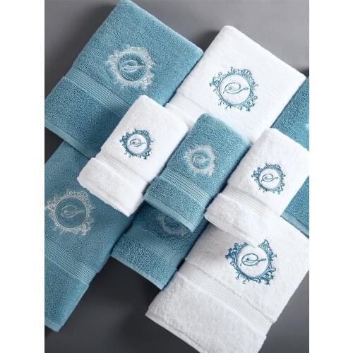 Luxury Hotel Bath Towel Women Household Adult Cotton White Women Men Couplelarge Towel Thicken Soft Absorbent Fabric Towel B5T72