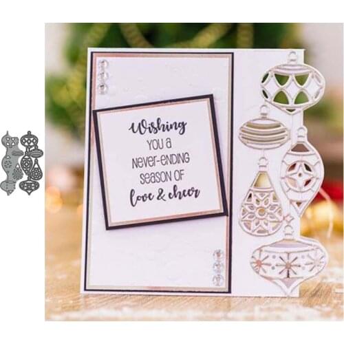 Christmas lantern lace METAL CUTTING DIES Stencil Scrapbooking Photo Album Card Paper Embossing Craft DIY