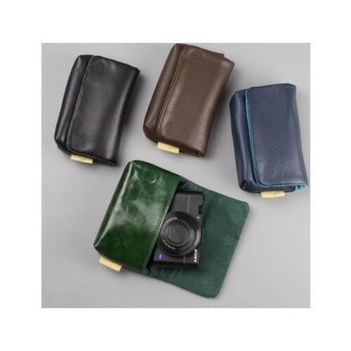 DSLR Waterproof leather Photo Camera Bag Case For SONY RX100 V II III IV Vi RX100VI RX100M4 RX100M5 RX100M6 RX100M7 RX100VII