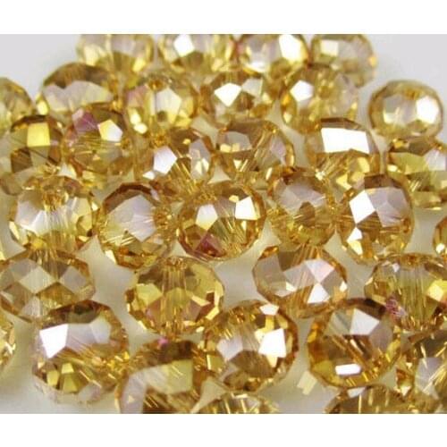 Edtr3e tory sx mix muliticolor 8mm 300pcs/lot Mixed Glass Beads Faceted Rondelle oval Bead spacer for bracelet crystal