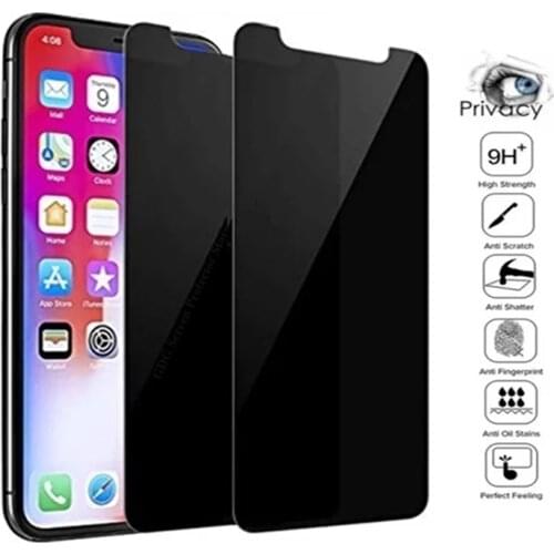 1-2Pcs Anti-spy Tempered Glass for IPhone 12 11 Pro Max 12Mini X XS XR SE Privacy Screen Protectors for IPhone 6S 7 8 Plus