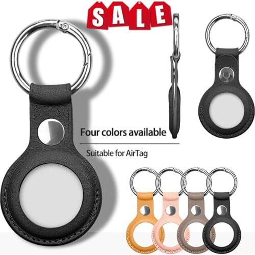 Protective Cover Shockproof PU Leather Case Shell Location Tracker Protector for AirTags Bluetooth Tracker Accessories