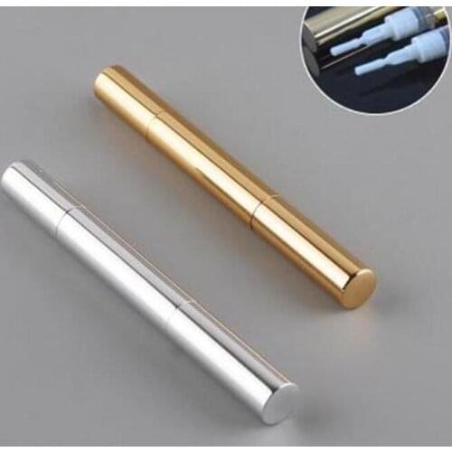 200pcs Gold/Silver Eyelashes growth liquid pen, Empty Round Twist Pen, Lip Gloss Tube, Disposable Dial Up Pen,DIY Cosmetic tube