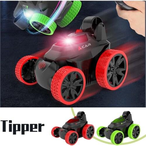 2021 High Quality RC stunt car 2.4GHz Wireless Remote Control CAR Roll Stunt Car Dump Truck Boy Children Electric Toy
