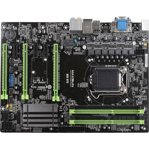 USED Mining motherboard B85-BTC mainboard 6GPU 6PCI-E B85 BTC motherboard LGA 1150 DDR3 H81 B250 H110 BTC PRO