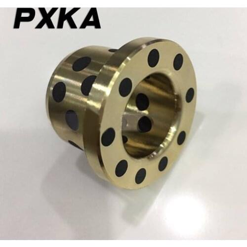 Free shipping JFB graphite copper sleeve / self-lubricating bearing / copper sleeve, flanged outer diameter 65/70mm