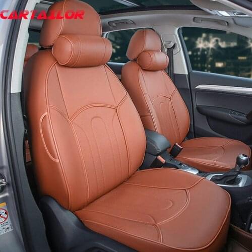 CARTAILOR PU leather car seat cover for Dodge Avenger 2008 2009 seat covers set custom fit seat cushion support cars accessories
