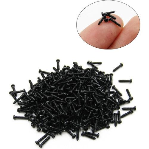 Black Small Self Tapping Screws Phillips Pan Head M1 M1.2 M1.3 M1.4 M1.5 M1.6 M1.7 M1.8 Sheet Metal Screws