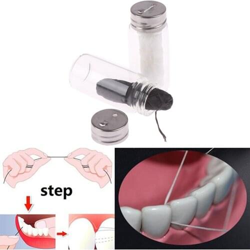 Cleaning Wax Bamboo Dental Floss Spool Toothpick Teeth Flosser 30M Eco-Friendly Dental Flosser Oral Hygiene Teeth