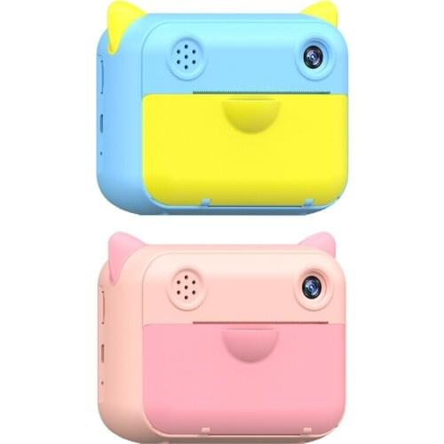 Kids Instant Print Camera Polaroid Toys Children Digital Thermal Printing Camera with Print Paper Toddler Video Recorder