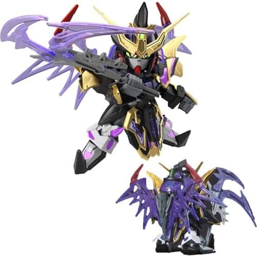 Bandai Gundam Anime Figure BB SD GUNDAM WORLD SANGOKU SOKETSUDEN XU HUANG DEATHSCYTHE Assembling Model Anime Action Figures Toys
