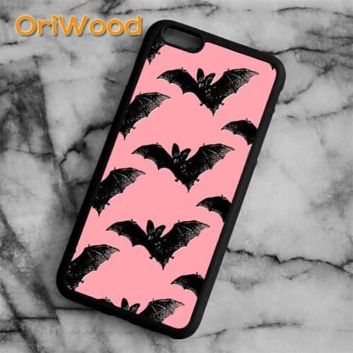 OriWood Goth Vampire Bat Gothic Grunge Case cover for iPhone 6s 7 8 plus X XR XS 11 12 pro max Samsung Galaxy S7 S8 S9 S10 plus
