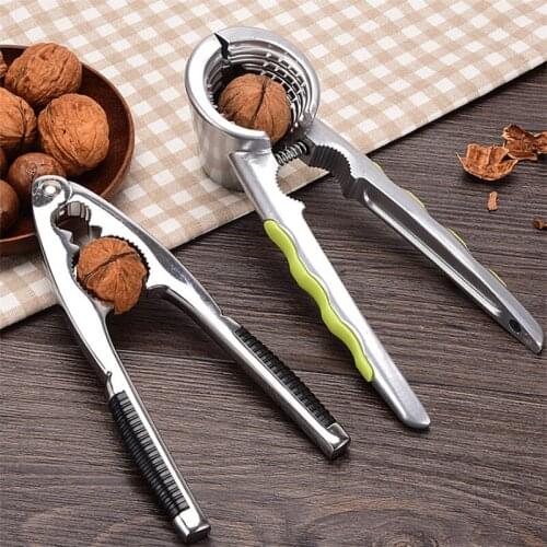 Creative Aluminum Nut Cracker Dried Fruit Sheller Kitchen Tools Multi-Functional Walnut Clips Plier Metal Hazelnut Openers