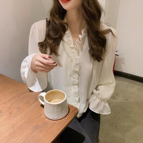 2020 spring summer autumn new women fashion casual lady beautiful nice Tops woman female OL women long sleeve shirts Vq28