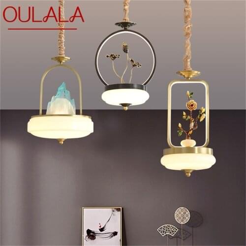 ·OULALA New Pendant Light Modern Creative Brass Lamp Fixtures LED Decorative For Home Stairs Dining Room