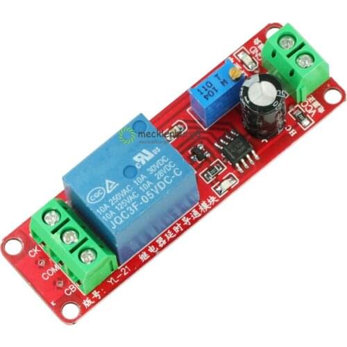 NE555 Timer Switch Adjustable Module DC 5V Relay for Late Time Shield Timing Processor 0 ~ 10 S for children from 0 to 10 second
