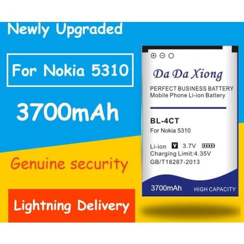 Full Protection And Safety 3600mAh BL-4CT BL4CT High Capacity Li-ion Phone Battery for Nokia 5310 5630XM 7212C 7210C 6600F