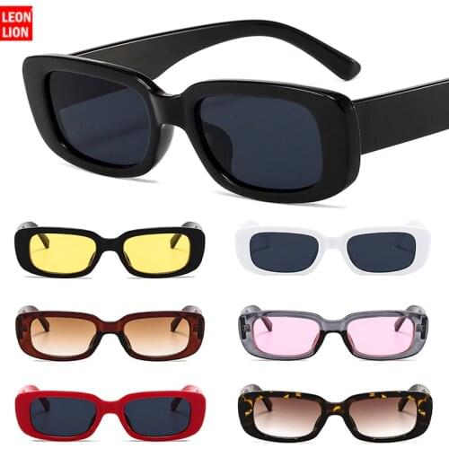 2021Rectangle Vintage Sunglasses Fashion Leopard Summer Sunglasses Sport Retro Square Солнцезащитные Очки