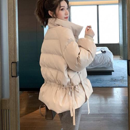 Womens Down Quilted Cotton Cloth Cotton-Padded Clothes Women Short Style Version of The Loose Winter Coats Cotton-Padded Jacket