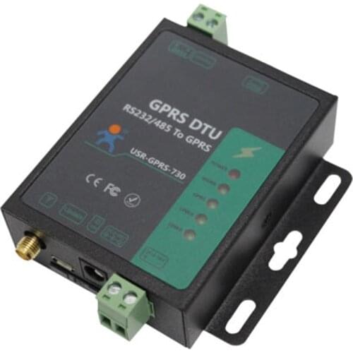 Industrial data transmission controller USR-GPRS-730 RS232 / RS485 GSM Modems Support GSM/GPRS GPRS to Serial Converter