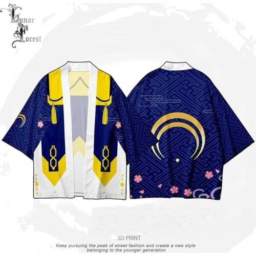 Touken Ranbu 3D Printing Japanese Anime Game Kimono Haori Yukata Women/Men Fashion Summer Casual Cool Short Sleeve Streetwear