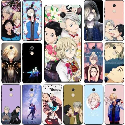YNDFCNB Yuri on Ice anime Phone Case for Redmi Note 4 5 6 8 9 pro Max 4X 5A 9S case