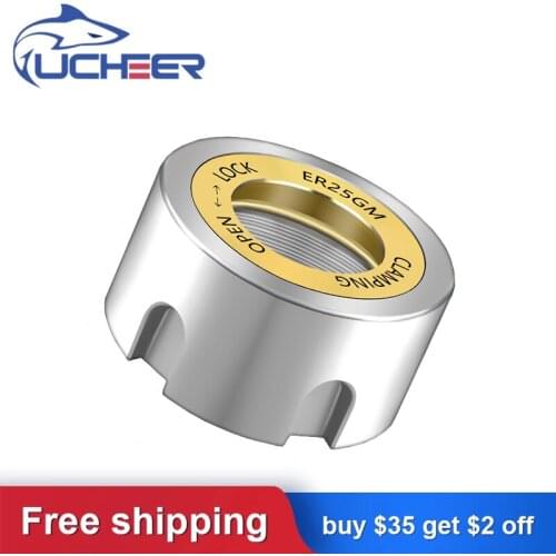 UCHEER 1pc High precision GM type nut ER nut ER16 ER20 ER25 ER32 ER40 NC nut Dynamic balance chuck