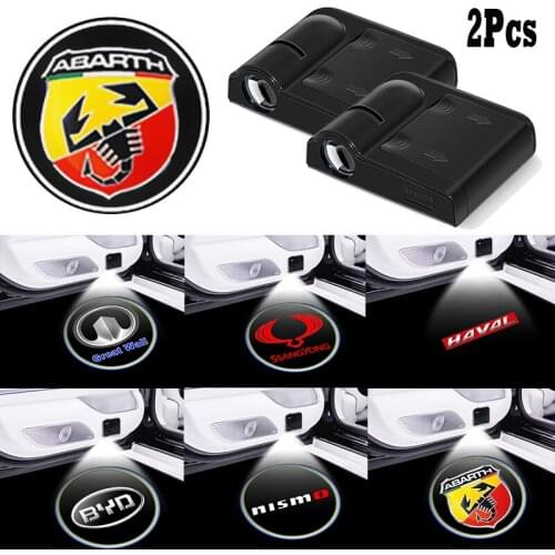 2pcs Car Door Welcome Light Car LED Light Auto Sign Lamp For Audis Accessories A3 8P A4 B6 B7 B8 A5 A6 C5 C6 C7 Q5 Q7 A1 A2 TT