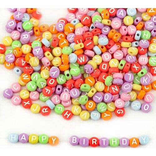 Acrylic Alphabet Beads Multipurpose DIY Jewelry Making Accessories Creative Bracelets Earrings Handmade Crafts Alphabet Beads